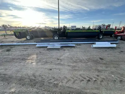 MANDAKO 7-PLEX 100’ LAND ROLLER 42” X 5/8” DRUM HYDRAULIC STEERING AXLE HYDRAULIC FLOATING HITCH