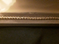 STERLING SILVER 925/GOLD PLATED ZIRCONIA TENNIS BRACELET - NEW