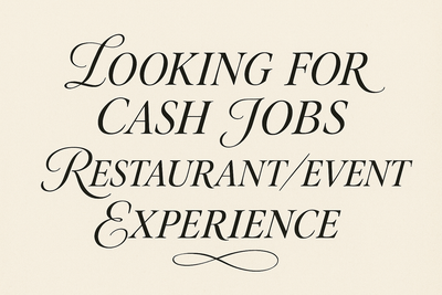 SORRY THIS IS NOT A HIRING AD Hi there, I’m currently looking for cash work to earn some extra money...