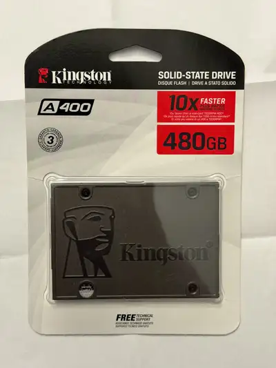 Kingston A400 480GB Solid-State Drive, View more