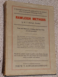 1938 RAWLEIGH Methods Dealer Store Book Catalog