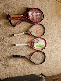 Tennis racquets 4 models.