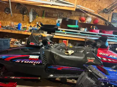 Selling a 1996 storm 800 , good running machine , good track, 1 tear in seat. Skid bearings all repl...