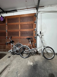 Pair of folding bikes