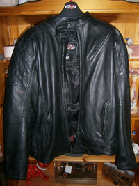 Joe Rocket XL Leather Motorcycle Jacket, Brand New