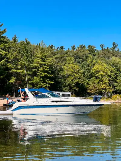 1990 SeaRay Sundancer. Comes with all manuals for all systems. Full camper top, tanning pad on bow,...