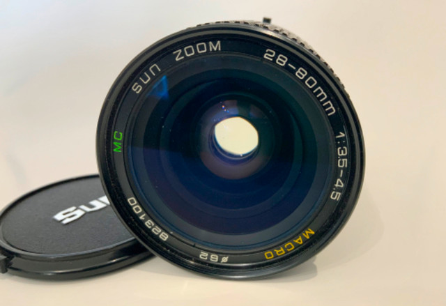 Sun 28-80mm f/3.5-4.5 zoom lens for Canon FD in Cameras & Camcorders in Peterborough