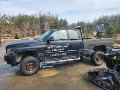 4x4 auto diesel safety last fall new tranny n turbo n maby new parts runs like a cummins can be sold...