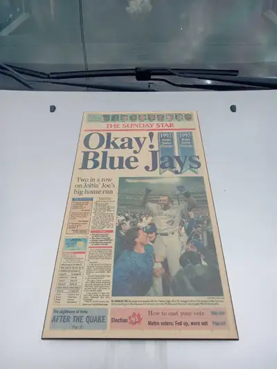 Newspaper poster