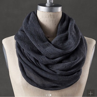 Restoration hardware brown cashmere infinity scarf -$50