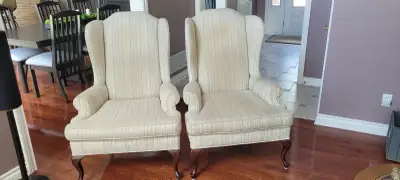 Queen Ann Wingback chairs, View more