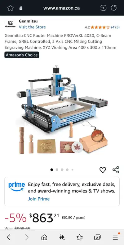 Genmitsu CNC Router Engraving Machine PROVerXL 4030, C-Beam, View more