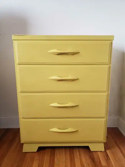 Vintage Mustard Rustic Tallboy, View more