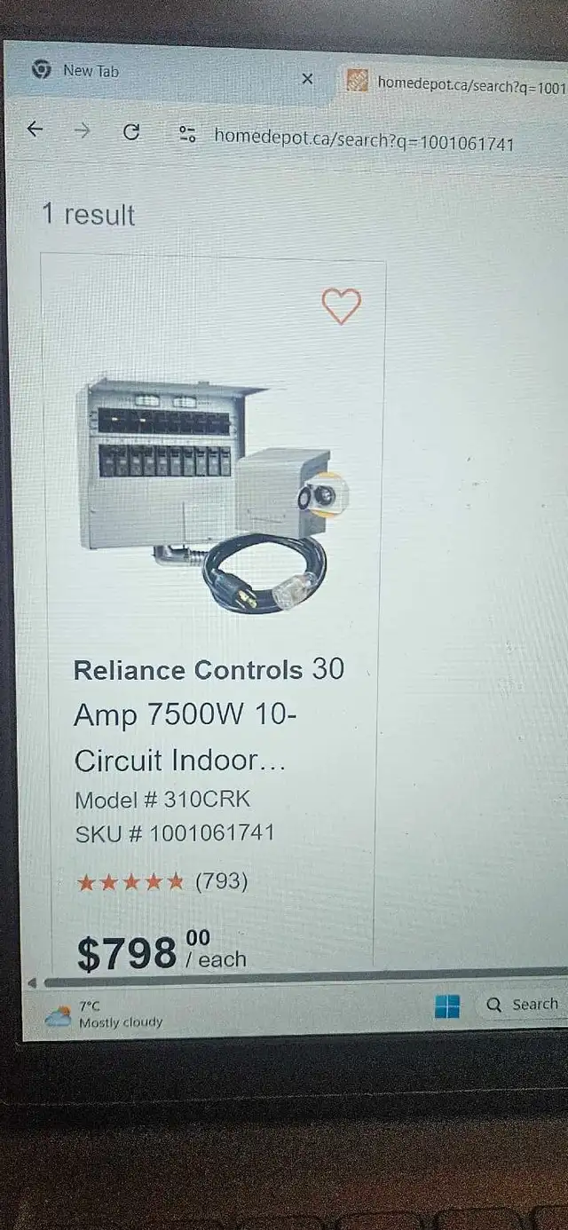 Reliance Controls Circuit Switch Kit