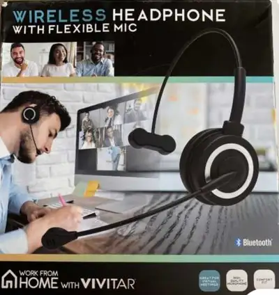 Bluetooth Wireless Headphone with Flexible Mic, View more