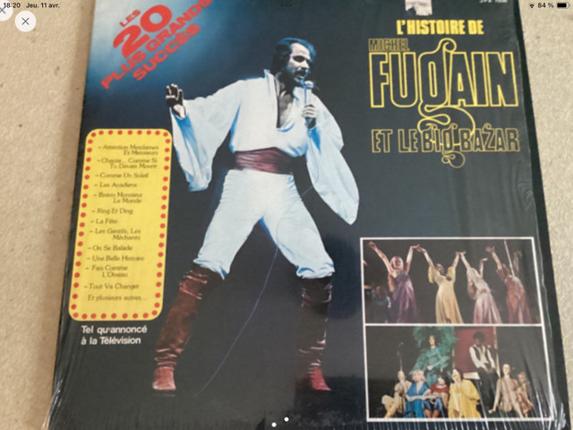 Vinyle 33 tours de Michel Fugain 5$ dans CD, DVD et Blu-ray  à Trois-Rivières