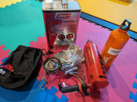 MSR backpacking camp stove with fuel