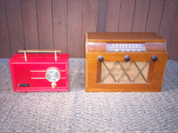 Two Vintage Display Radios