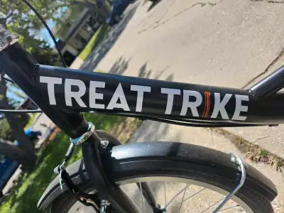 I'm selling a 'Treat Trike' small business setup, perfect for starting your own mobile treat vending...
