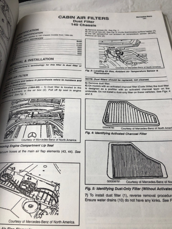 MITCHELL CABIN AIR FILTER REPLACEMENT PROCEDURE M0410 in Textbooks in Edmonton - Image 4