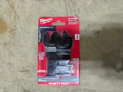 Milwaukee Tool OPEN-LOK Multi-Tool Oscillating Multi-Material Cutting Blade Kit (3-Piece) Model # 49...