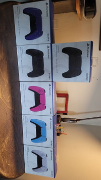 BNIB Playstation 5 controllers, 2 onyx , 1 pink 1 purp, 1 blue