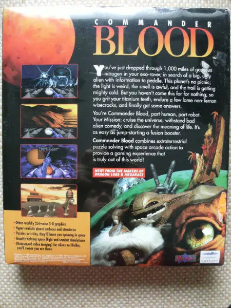 PC Game: COMMANDER BLOOD. 1994. New and Factory Sealed. in PC Games in Calgary - Image 3