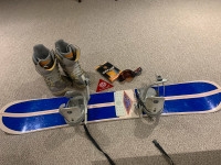 Snowboard set up “boots sold “