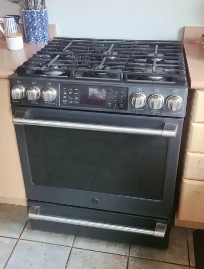 GE Cafe gas smart range, View more