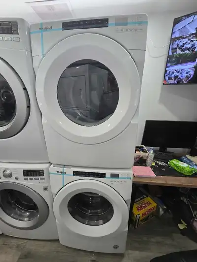 CAMBRIDGE! - Newer Model Whirlpool 27" White Frontload Stackable, View more
