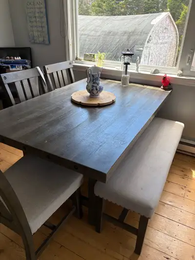 Dining Set with bench, View more