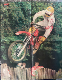 1980/81/84 Honda MX500 Champion André Malherbe Poster 