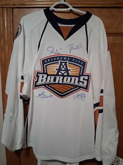 OKC Barons auto pro jersey. Nugent, Hall, Eberle & Schu, View more