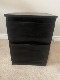 2-drawer chest, black-brown(MALM/ IKEA)