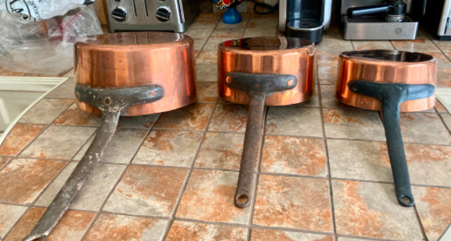 Casseroles cuivre dans Vaisselle et articles de cuisine  à Ville de Québec