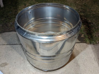 Large Stainless Fire Pit Drum 26" x 23"