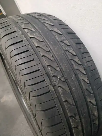 Between 6-7 32nd even tread n good condition, rhey are old but not weather cracked stored in locker...