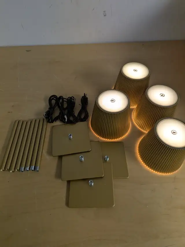 LUTEC 4-Pack Cordless Table Lamp, 6000mAh Rechargeable, Touch Co in Indoor Lighting & Fans in Mississauga / Peel Region - Image 3
