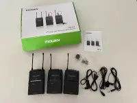 Mouriv 16-Channel UHF Wireless Lavelier Microphone System- New