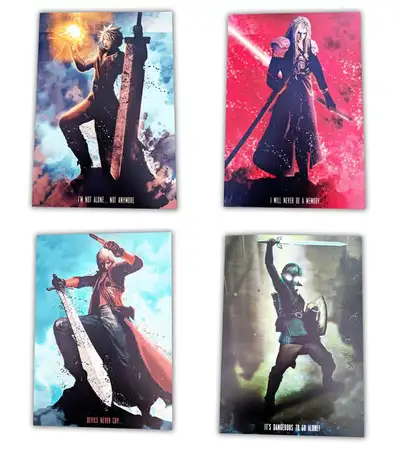 Video Game Character Displate Metal Wall Art - $40 Each, View more