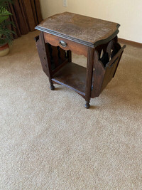Antique Solid Wood Phone Stand Night End Table