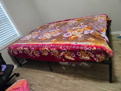 Twin Double Metal bed frame & Mattress, View more