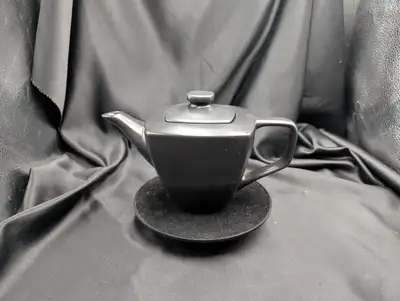 Square Black Teapot Stoneware, View more