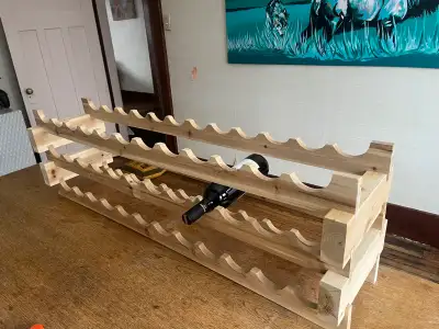 72 bottle wood wine rack, View more