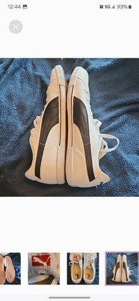 puma men's sneakers white size 12