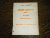 Massey Ferguson 42 Mower Pitman Drive  Parts Book   #651 240 M91