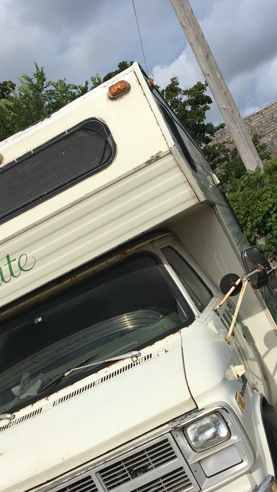 1980's gmc vandura 3500 series dually rv. wide open concept.no kitchen no bathroom.mt inside. no hol...