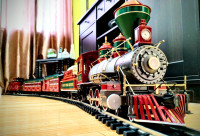 Steam Engine Buchman Train 8 Feet Long G Scale Like New