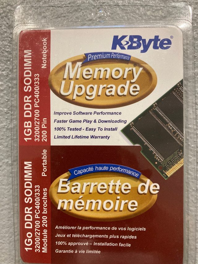 Memory upgrade  dans Logiciels  à Longueuil/Rive Sud