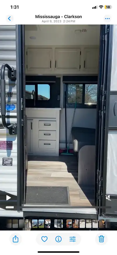 2022 Open Range Travel trailer, excellent condition, rarely used. Double bunks, and separate room wi...